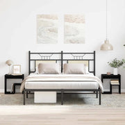 Armadio da Notte 2 pcs Rovere Nero 40 x 30 x 40 cm 862616