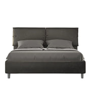 Letto imbottito Matrimoniale 160x190 cm Sleeper - Con rete,Microfibra,Grigio