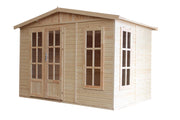 Casetta da giardino  - 6m2 - con tegole bituminose - TIMBELA M334FB+H334FBRED