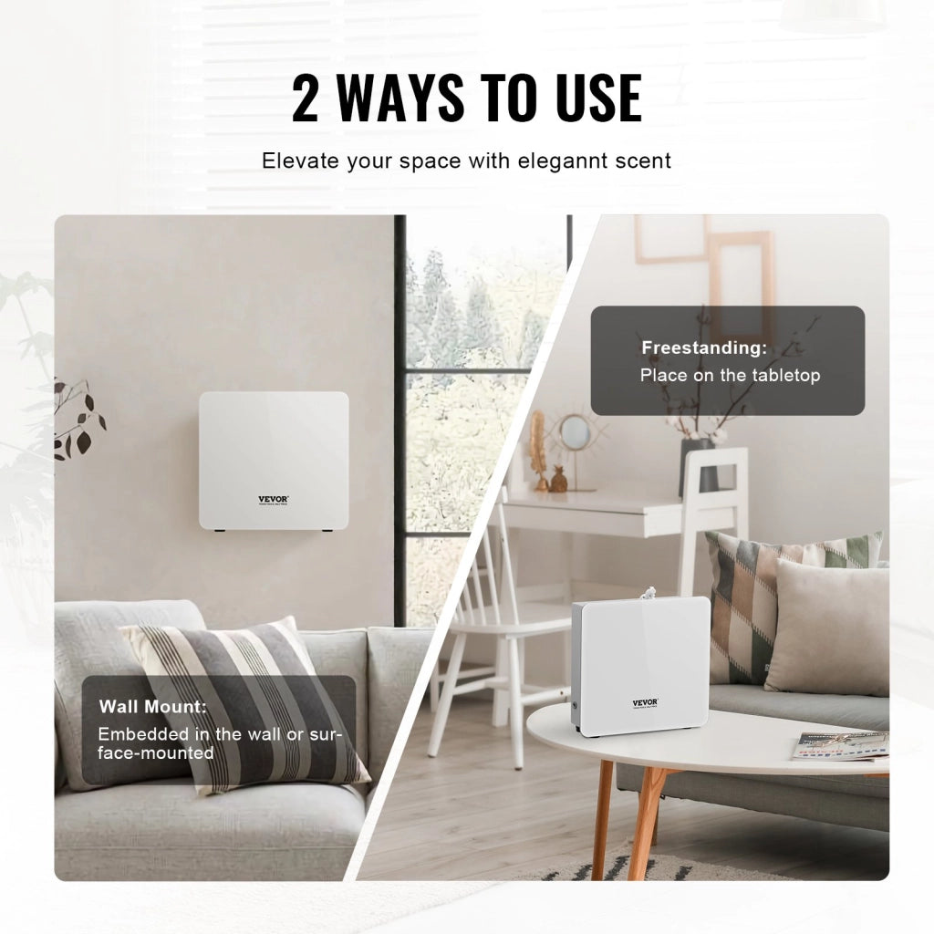 Diffusore di aromi ad aria fredda A501, diffusore oli essenziali Bluetooth 480 ml senza acqua, compatto e regolabile, per casa e ufficio