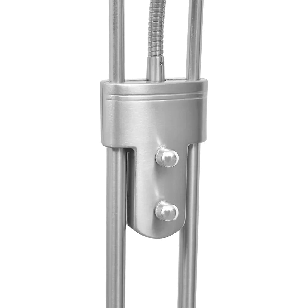 Lampada da terra moderna a LED regolabile 180 x 25 cm doppia illuminazione atmosfera accogliente in acciaio nichel satinato 02_0046269