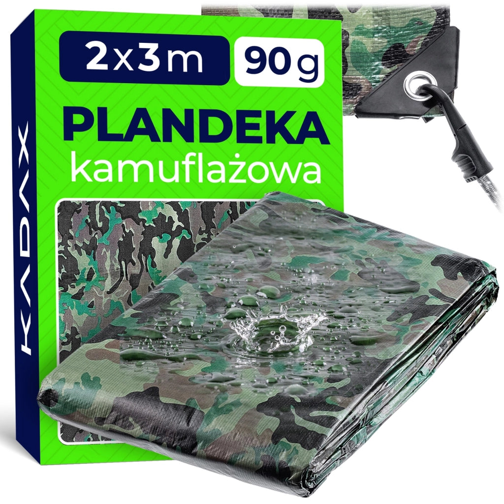 Telone KADAX spesso, impermeabile, rinforzato anti-UV, 2x3 m, 90 g, copertura resistente