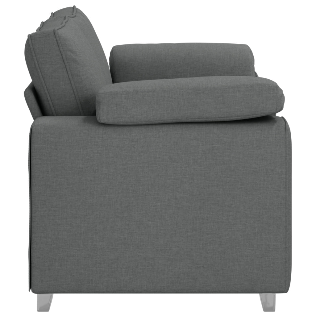 Divano Loveseat  Grigio Scuro 120 cm in Tessuto