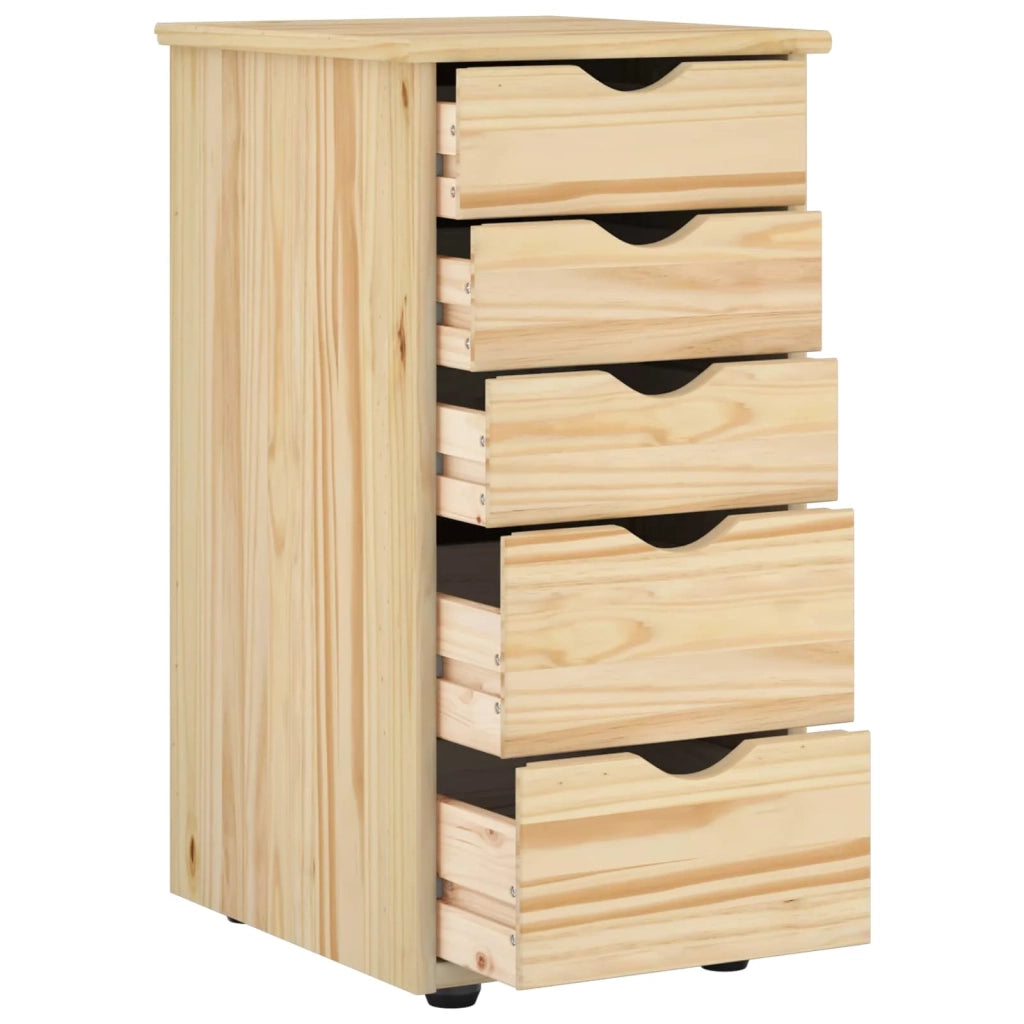 Armadietto Marrone 34 x 39 x 61,5 cm Legno di Pino Massello