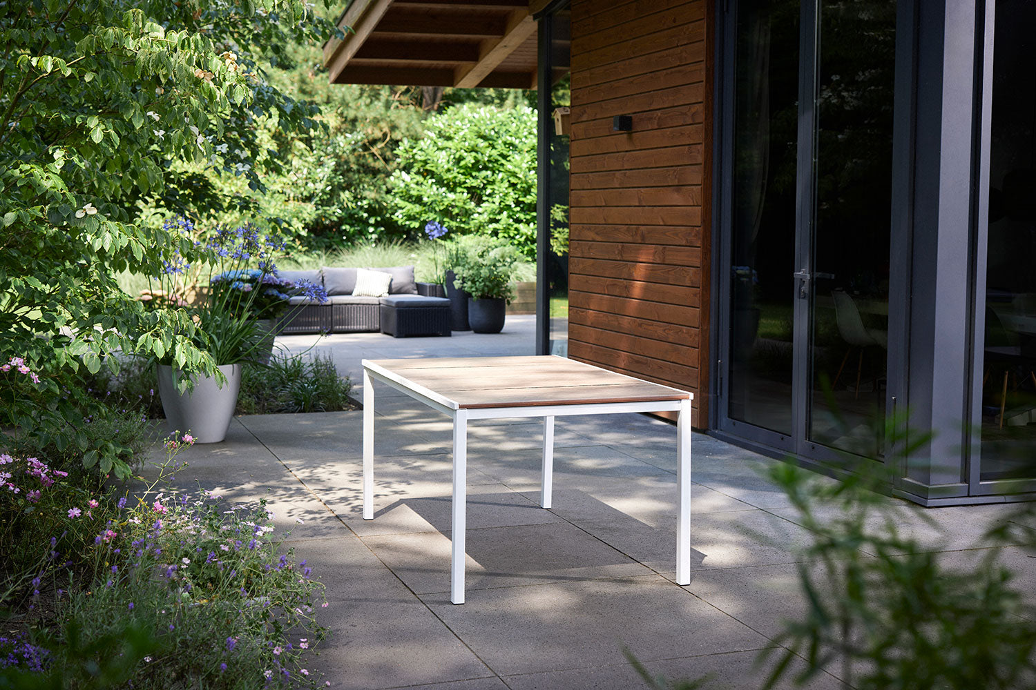 Tavolo da Giardino Keter Porto 159x95x75 cm Deco Coat Piano Effetto Legno Frassino