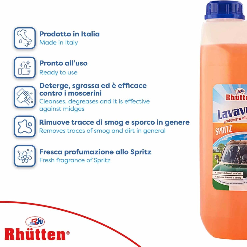 Rhutten Lavavetri Estivo Spritz 5 L Tergicristalli