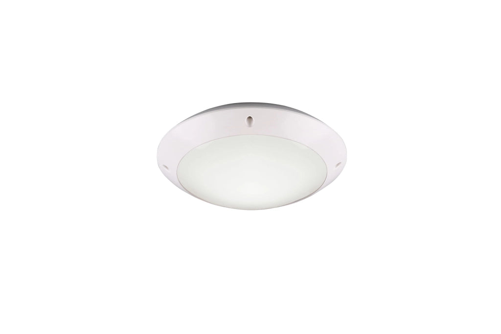 Plafoniera esterna RL Camaro bianca E27 IP54 26cm 12W