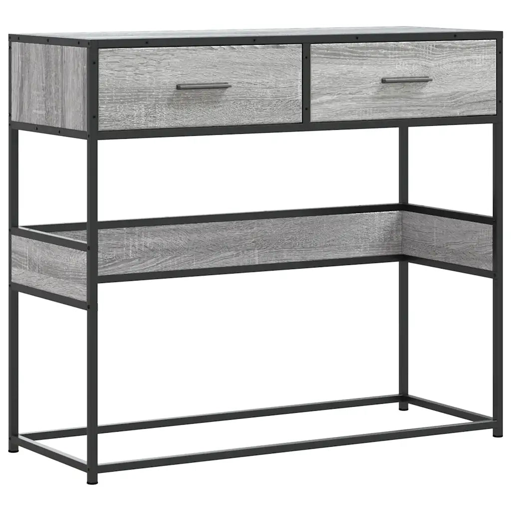 Tavolo Consolle Rovere Sonoma 90x35x80 cm in Legno Multistrato