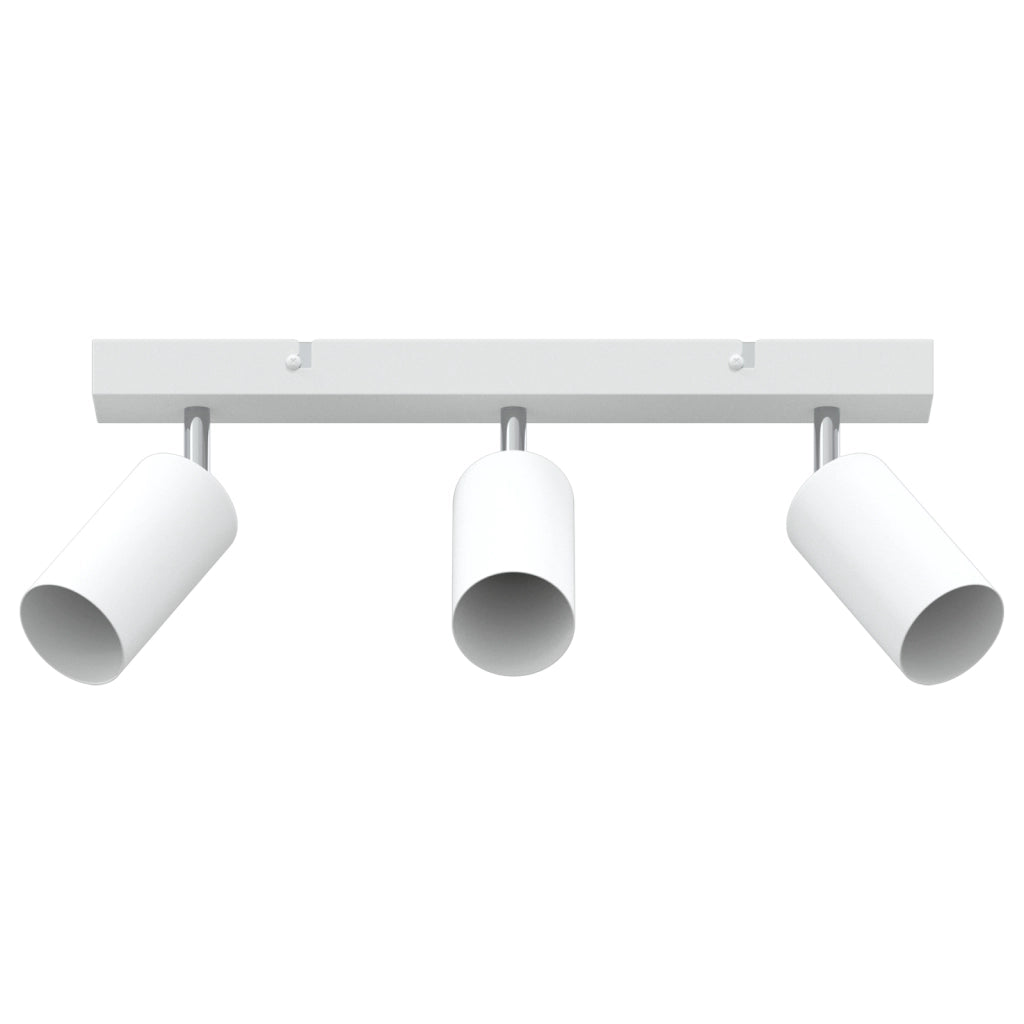 Farettone da soffitto 3 Vie Regolabile Bianco GU10