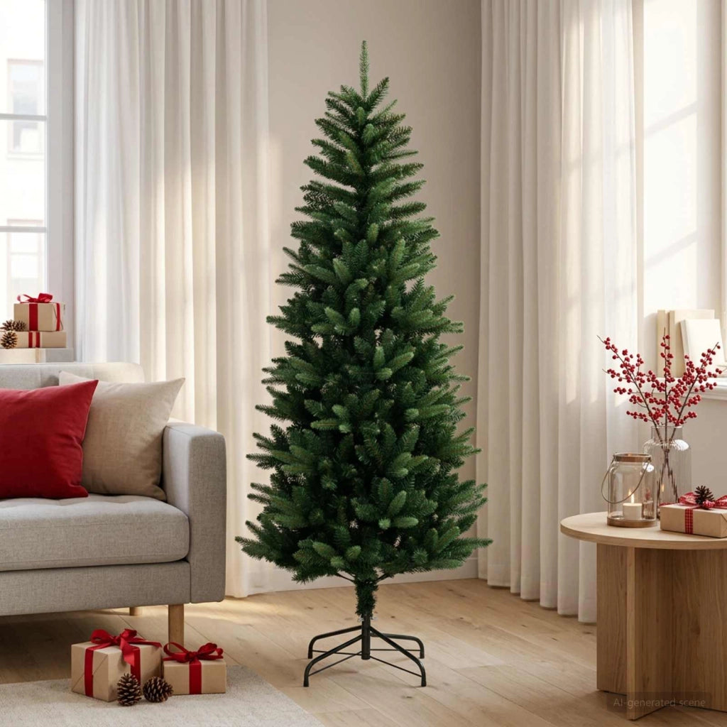 Artificial Hinged Christmas Tree 150 cm PE e PVC Verde 42052633