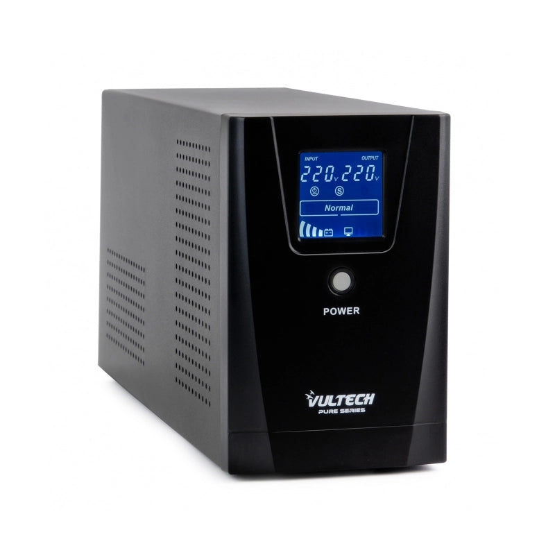 VULTECH UPS1500VA-PURE - GRUPPO DI CONTINUITÃ LINE INTERACTIVE CON ONDA SINUSOIDALE PURA - LCD - 2 PRESE - 1 PRESA IEC13