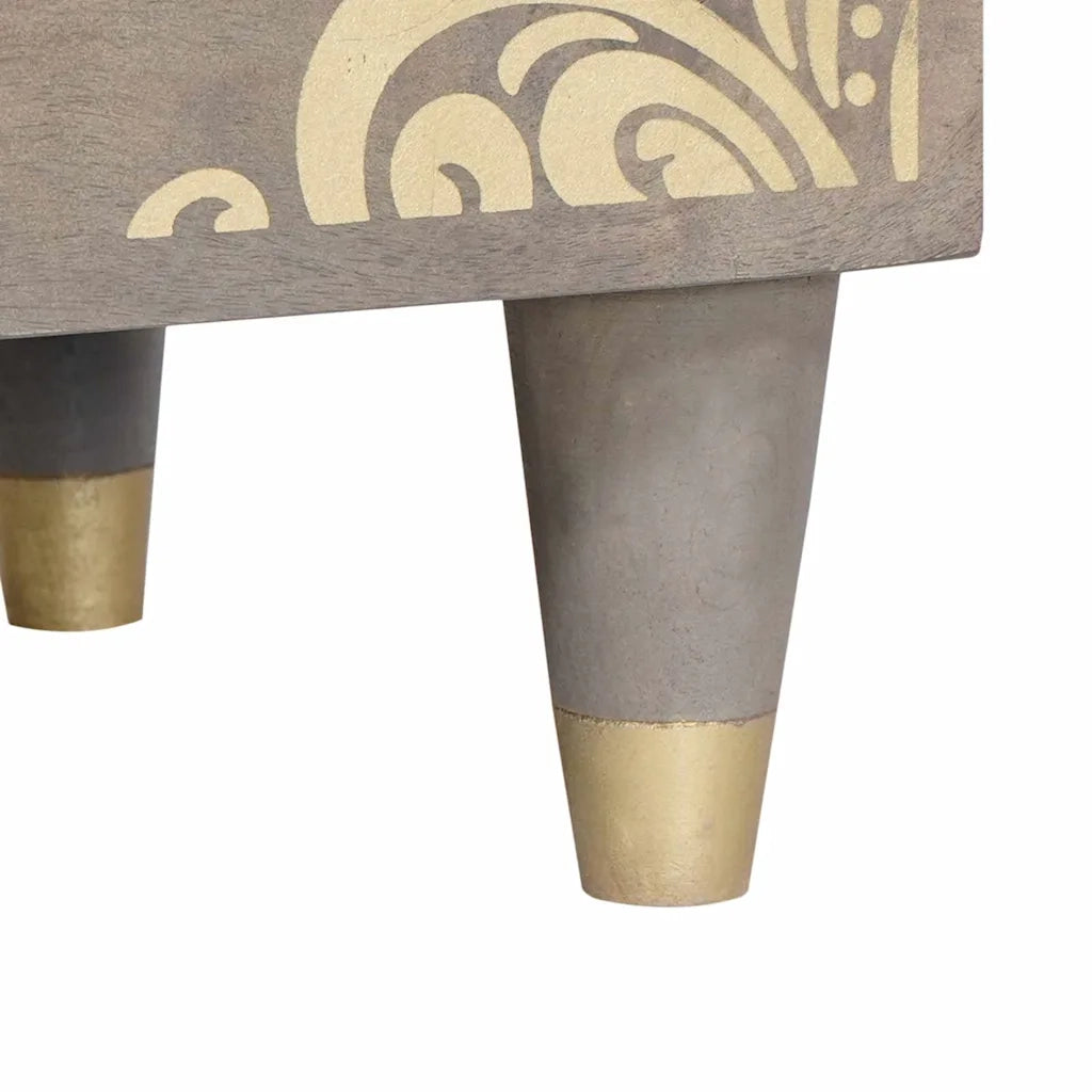 Set di 2 Comodini | Armadio da Notte | Mobiletto da notte con cassetto Grigio 40 x 33 x 46 cm