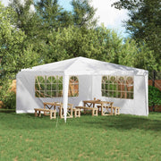 Parete per tenda da festa 2 pcs 400 x 195 cm Bianco 42033020