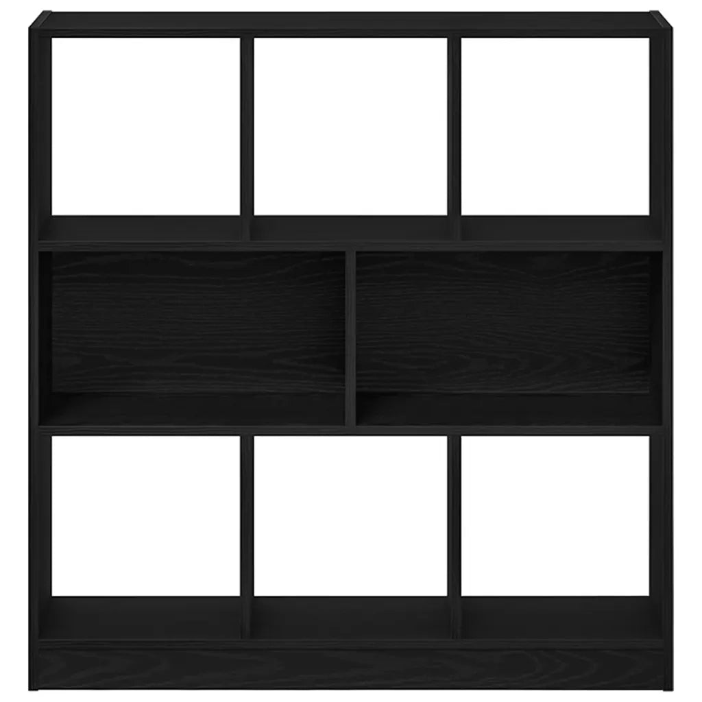 Libreria Rovere Nero 97,5x29,5x100 cm in Legno Multistrato