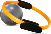 Ring per Pilates - Ring per Yoga - Ring per Fitness - Allenatore delle fibre addominali - Allenatore delle gambe - Fitness a casa - Gomma duratura - Maniglie anti-slip - Esercizio ottimale per braccia, gambe, schiena e spalle