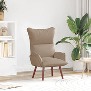 Poltrona Rilassante in Pelle Sintetica Cappuccino