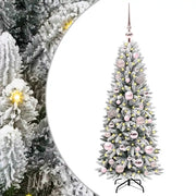 Albero di Natale Artificiale-Albero Natalizio con 150 LED Bianco 120 cm 775466