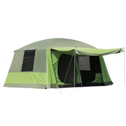 Campeggio Tenda Dome Tenda Famiglia per 4-8 persone con 2 cabine da letto; L405 x W305 x H225cm; ideale per avventure all'aperto