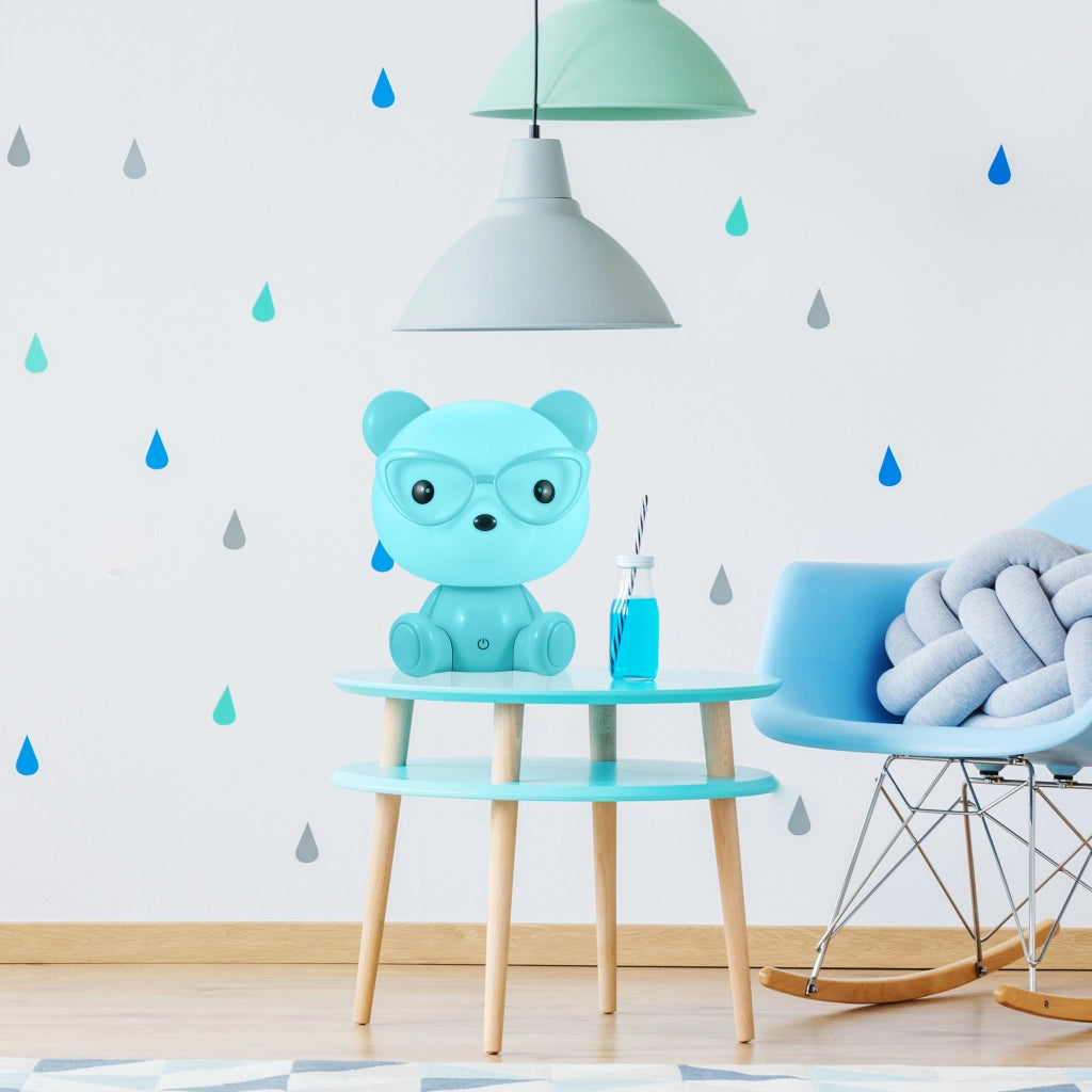 Lampada notte LED 2,5W blu Orsetto MIŚ bambini Polux