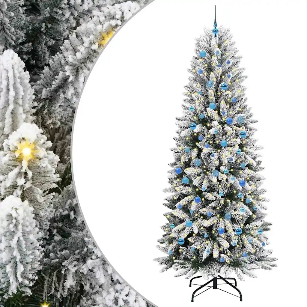 Albero di Natale | Decorazioni natalizie artificiale con 300 LED Bianco 240 cm