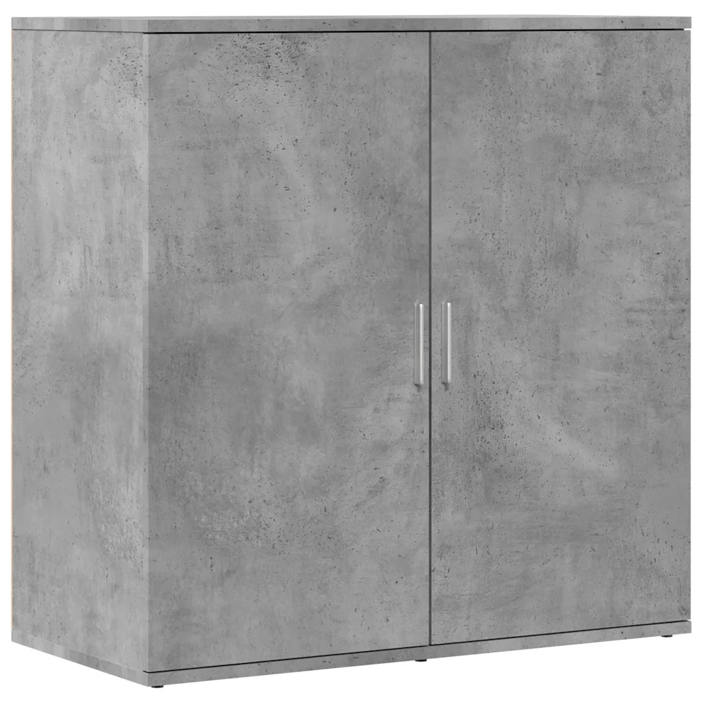 Credenza | Madia | Buffet da pranzo | Armadio da pranzo Grigio Cemento 79x38x80 cm in Legno Multistrato
