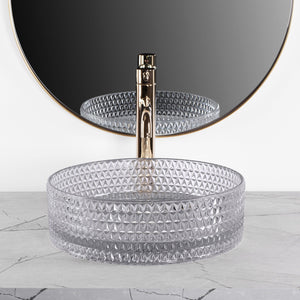 Lavabo Da Appoggio Rea Cristal Light Grey