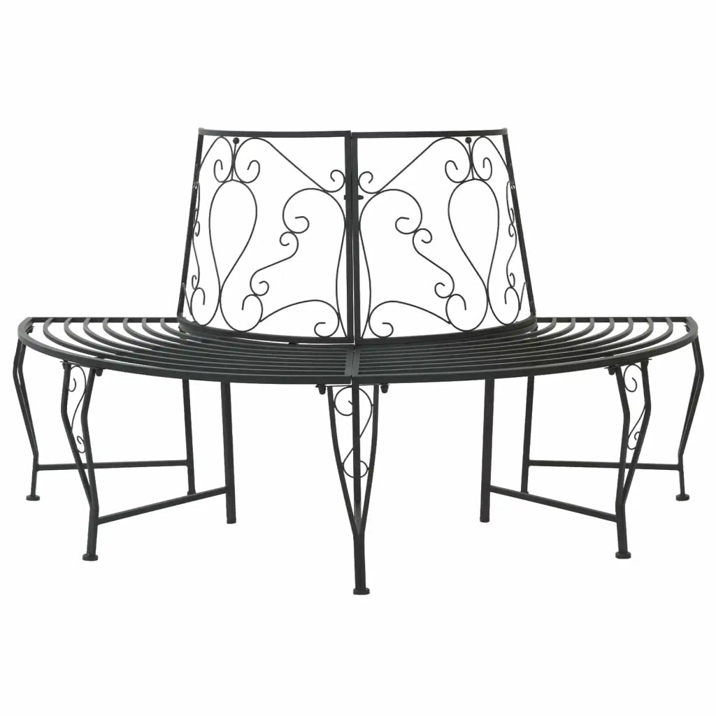 Panchina per Alberi 4-Numero di posti 160 x 80 x 89 cm Acciaio 42029532
