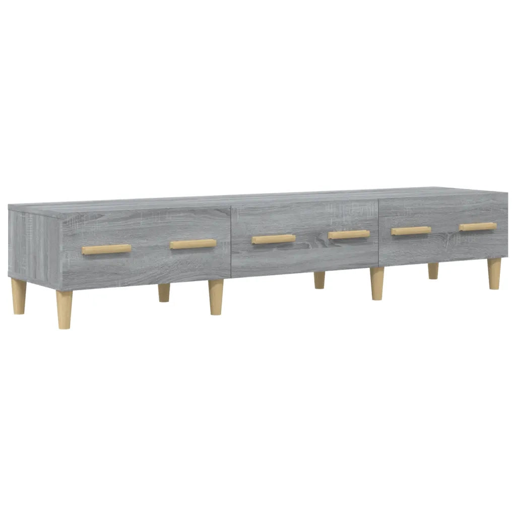 Mobile TV Grigio Sonoma 150x34,5x30 cm in Legno Multistrato 817508