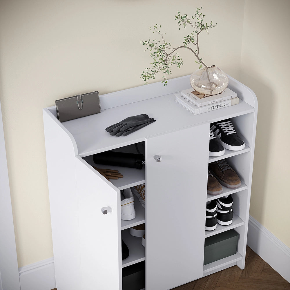 Vicco Mobile porta scarpe Bianco 83 x 91.4 cm con 2 porte