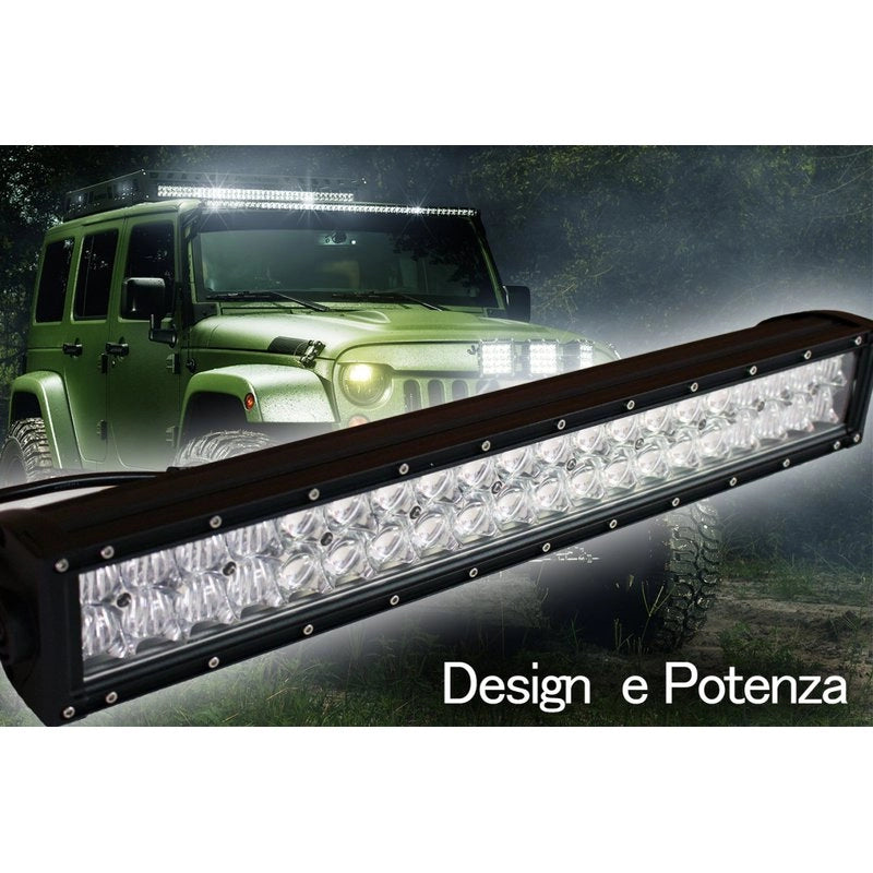 Barra Led 288W 1280mm 9V-60V Doppia Fila 96X3W Lente Combo IP67 Per Fuoristrada Jeep SUV Camper