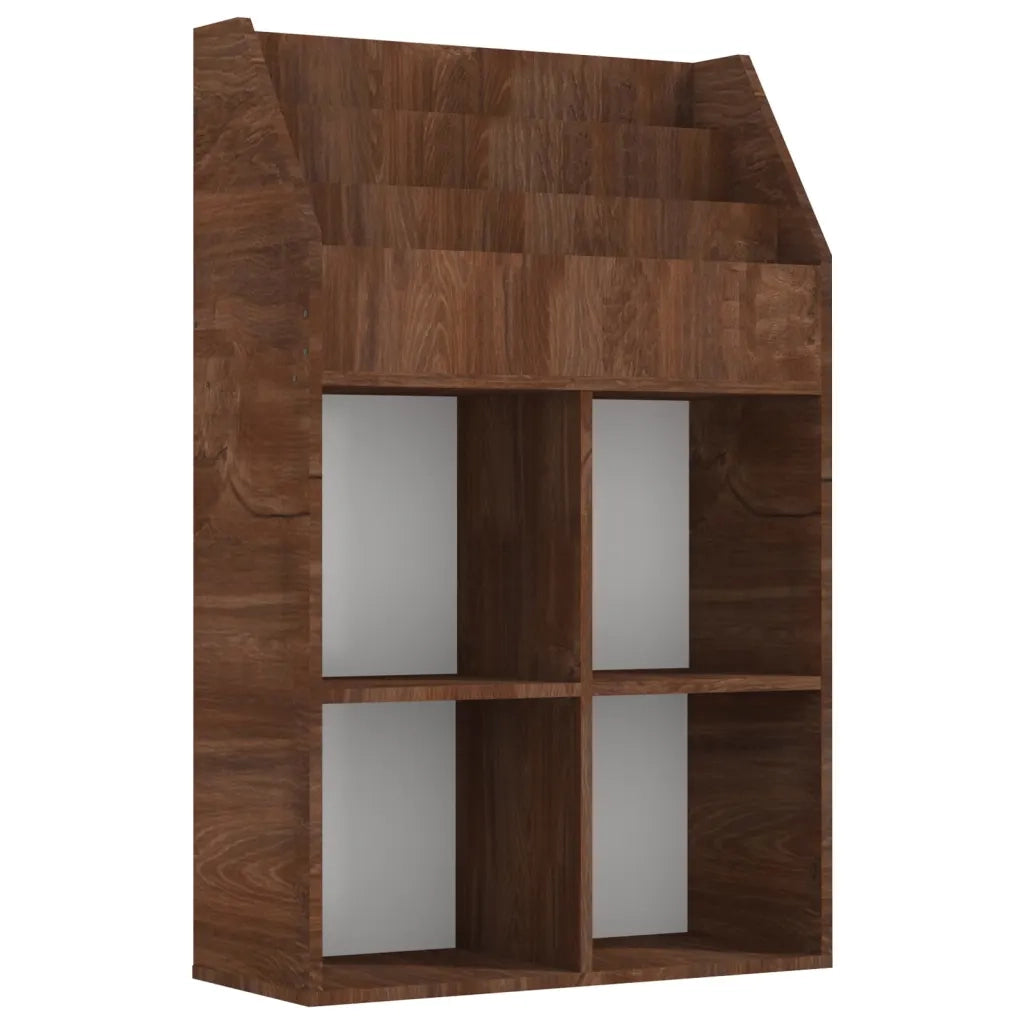 Portariviste per Bambini Rovere Marrone 71x30x114cm Legno CFW7931321