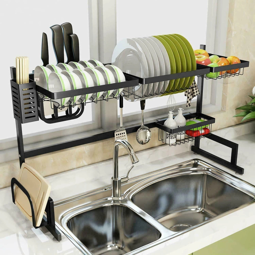 Trade Shop - Organizer Organizzatore Cucina Scolapiatti Scaffale Appoggio Ripiani 920 Mm -