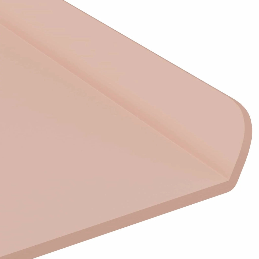 Mensola sospesa 2 pcs Rosa 60 x 18 x 2,5 cm Acciaio