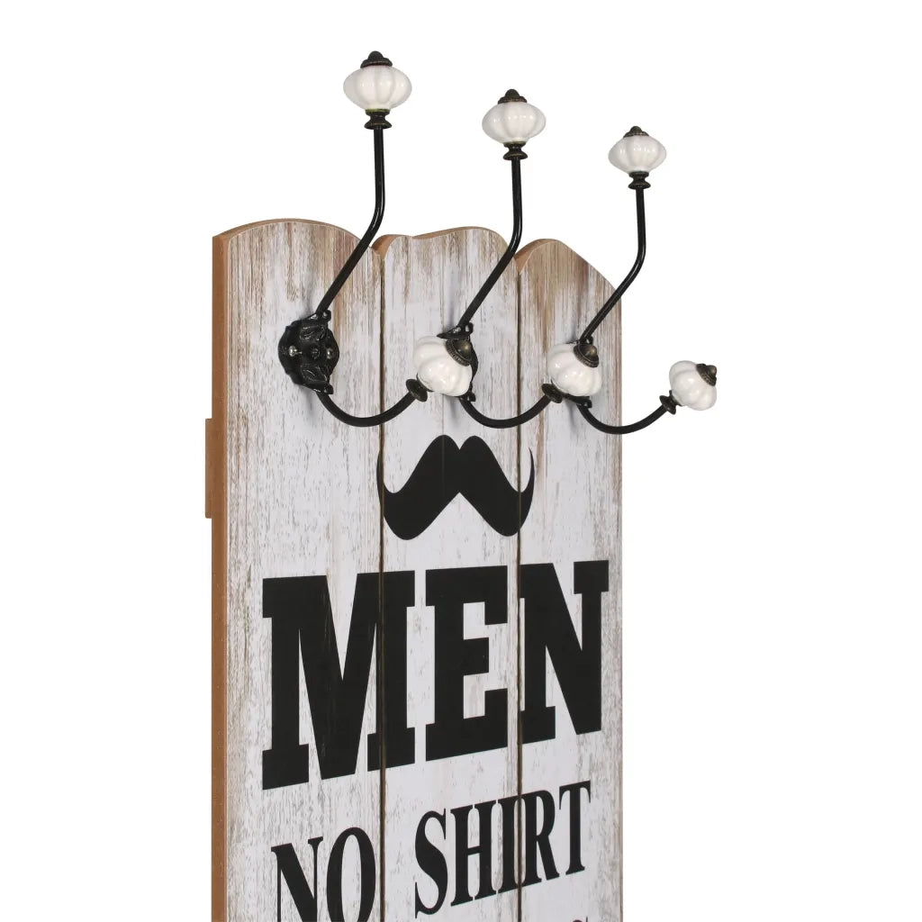 Appendiabiti da Parete con 6 Ganci MEN LADIES 120x40 cm CFW9540605