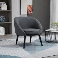 Sedia da pranzo sedia da soggiorno sedia da ufficio sedia imbottita moderna poliestere legno grigio 71 x 65 x 75 cm