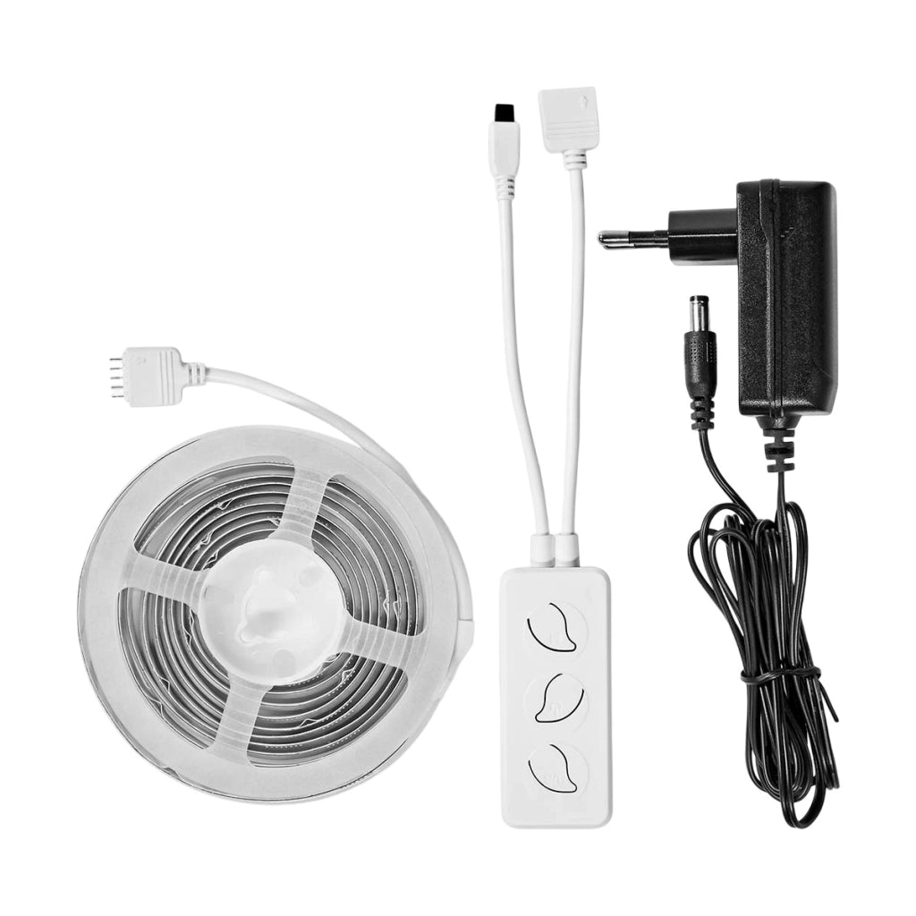 Striscia LED Connessa Wi-Fi 2m Tecnologia COB Illuminazione Continua Multicolore Nedis