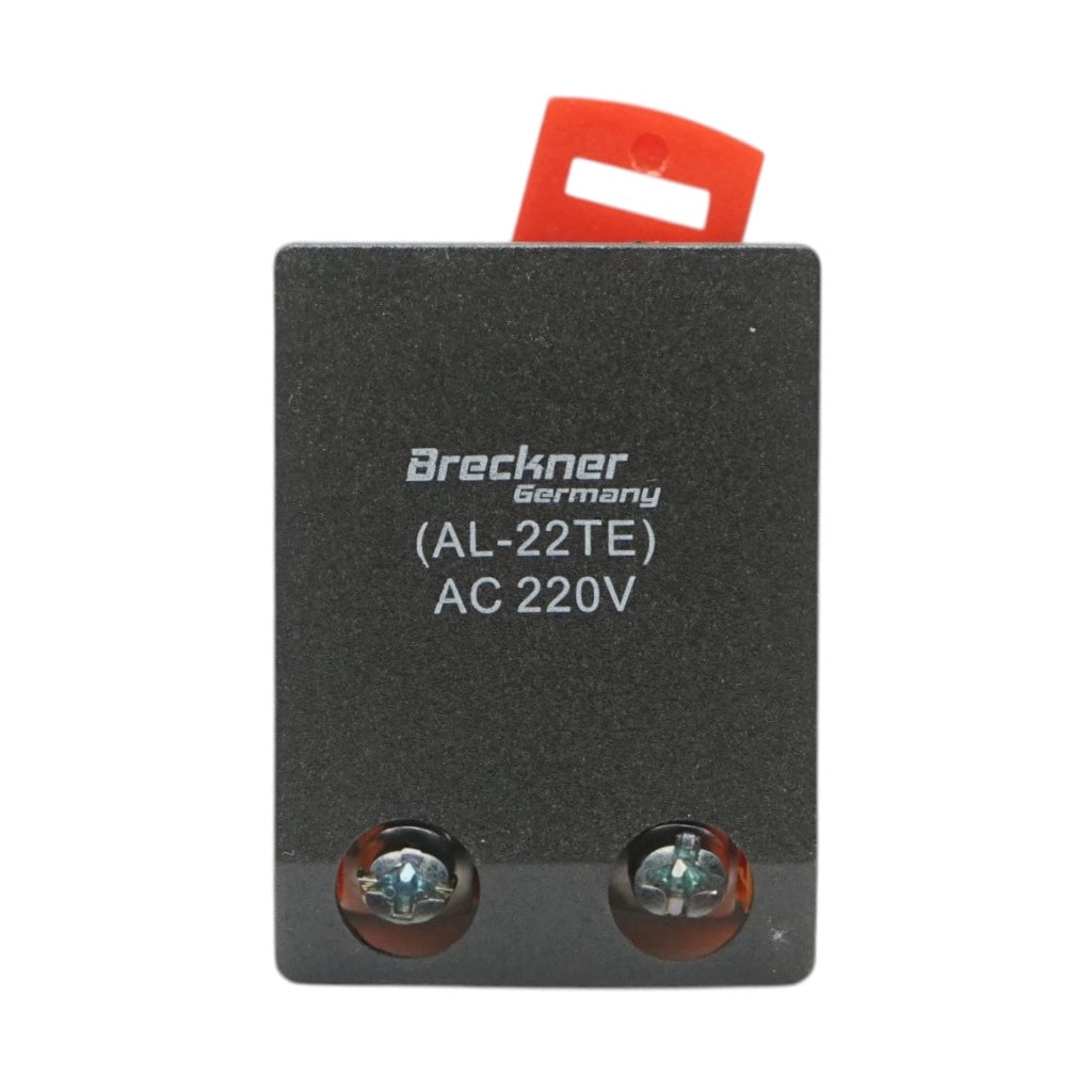 Lampada di segnalazione a LED verde 220V AC 22mm Breckner Germany