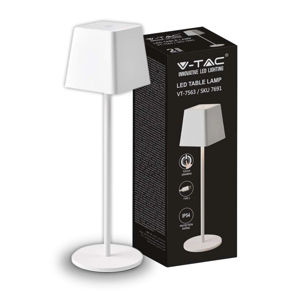 Lampada da tavolo da 2W White Body IP54 3000K