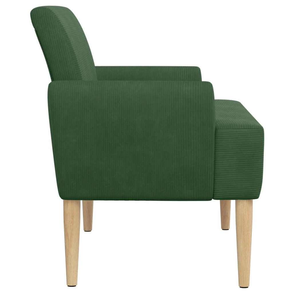 Loveseat con bottoni imbottiti Verde Giungla 116 x 67 x 81 cm 42041793