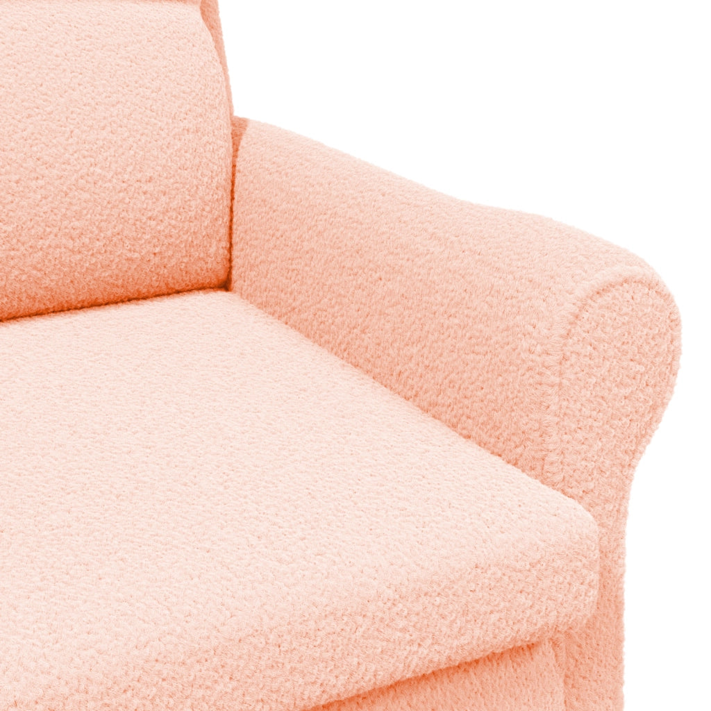 Poltrona Ergonomica Rosa Tessuto, Legno Media Ergonomica