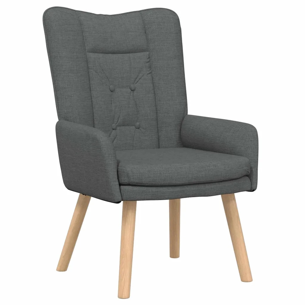 poltrona Grigio scuro 63 x 67 x 94 cm Tessuto e compensato 42001825