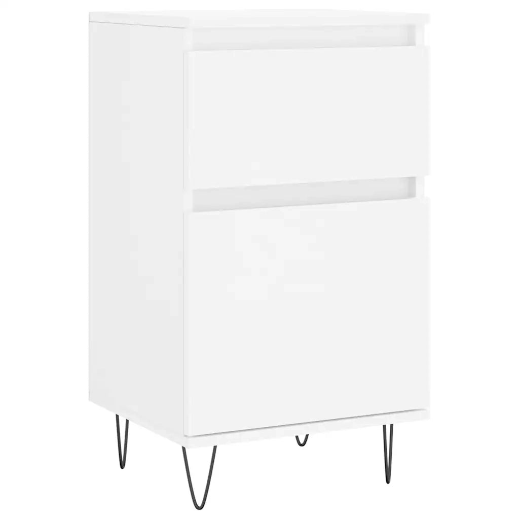 Credenze 2 pz Bianche 40x35x70 cm in Legno Multistrato 831149