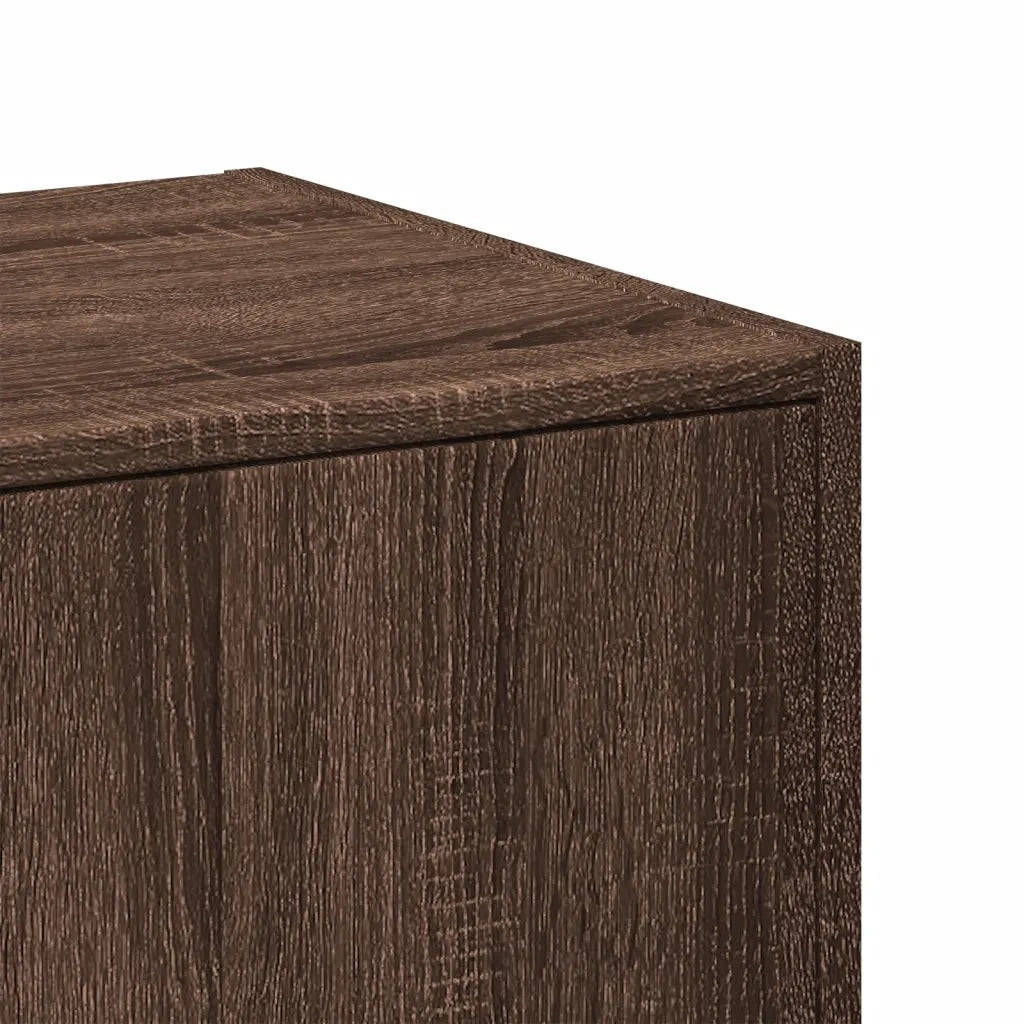 vidaXL Armadietto da Farmacia Rovere Marrone 30x41x118 cm Truciolato