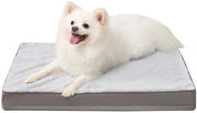 Letto per piccoli cani ortopedico, cuscino per cani lavabile 60x45cm, lettini per cani con copertina rimovibile, gomma per cani bidirezionale e reversibile, colore grigio