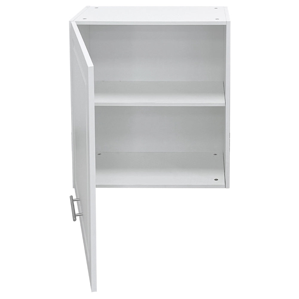 Pensile da Cucina Armadio Sospeso da Parete Anta Singola Boiserie Colore Bianco