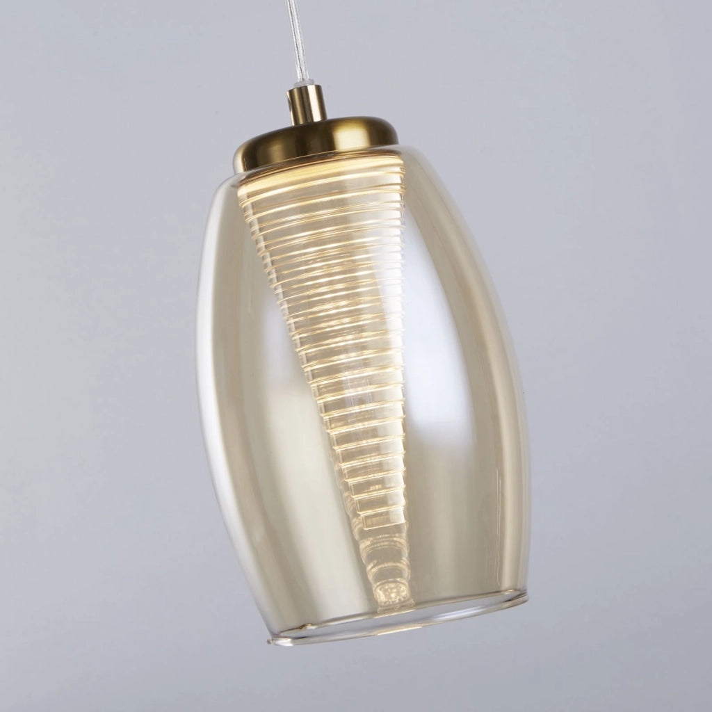 Ciondolo Cyclone - Metallo Bronzo e Bicchiere da Champagne