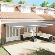 vidaXL Tenda da Sole Bianco 6 x 3 m Metallo