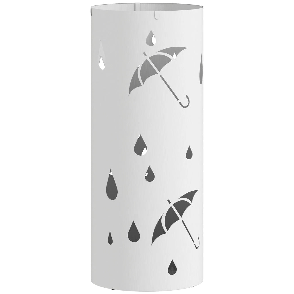 Portaombrelli in Acciaio ¨C zephmum ¨C Bianco 17x41 cm