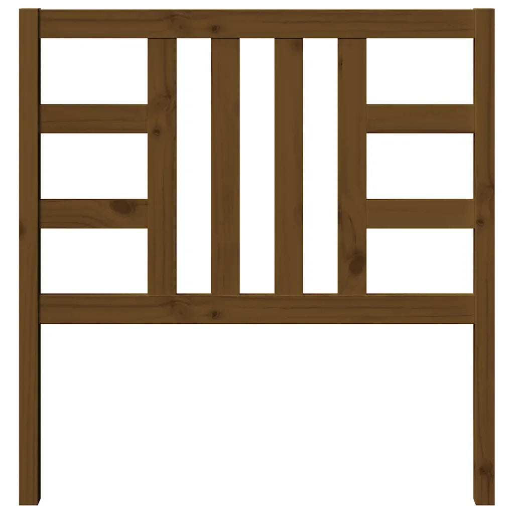Testiera per Letto Ambra 96x4x100 cm in Legno Massello di Pino 817823