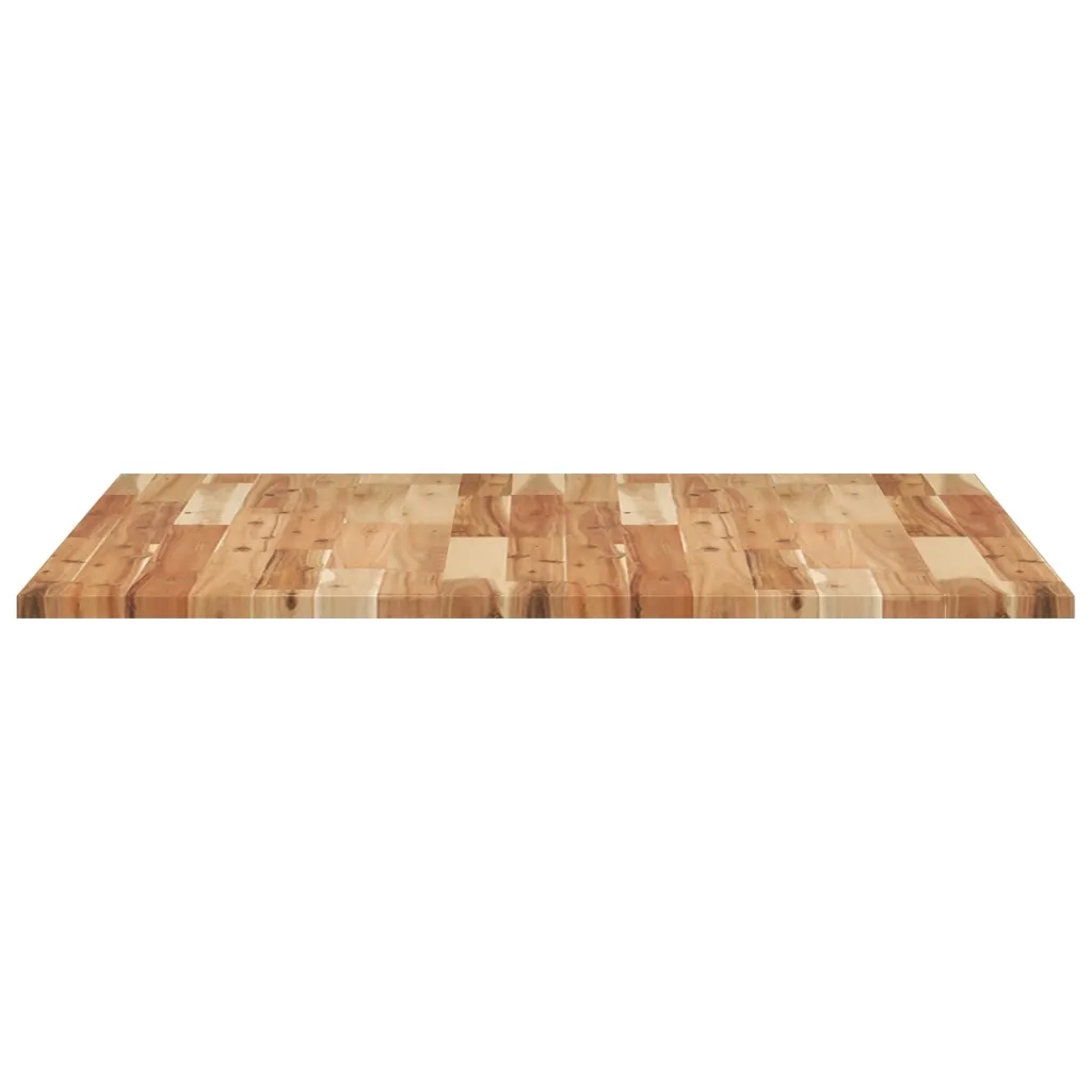 Piano Tavolo Quadrato 90x90x2 cm in Legno Massello di Acacia